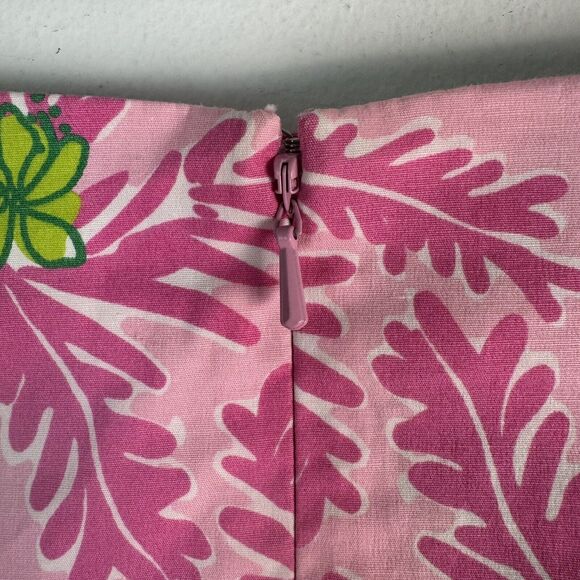 Lilly Pulitzer Pink + Lime green Shorts Skirt cotton monkey skirt sz 8 - Picture 7 of 16
